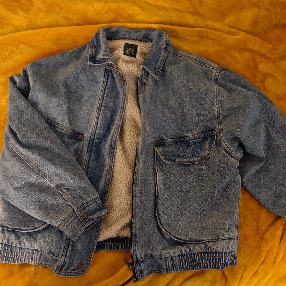 Wild fable denim and sherpa jacket